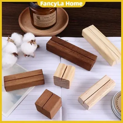 10pcs Mini Wooden Cafe Table Number Easel Wedding Place Name Holder Mobile Stand