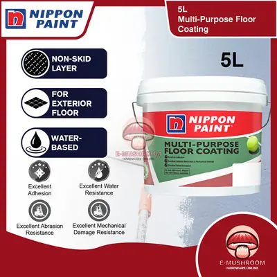 0668 Yellow 5l Nippon Multi Purpose Floor Coating