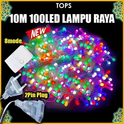 Lampu Raya Lampu Kelip2 Lampu Kelip Raya 12 22m 8 Mode Lampu Lip Lap Solar Lampu Kelip Solar Lampu