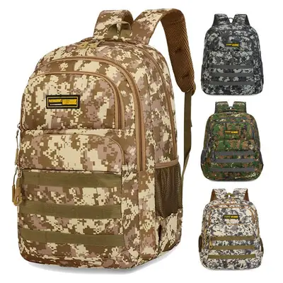 White Brown Army Bag