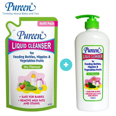 Pureen Liquid Cleanser Pencuci Botol Susu Bayi Buah Sayuran