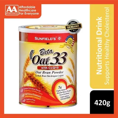 Sunfields Beta Oat 33 with COQ10 420G210G