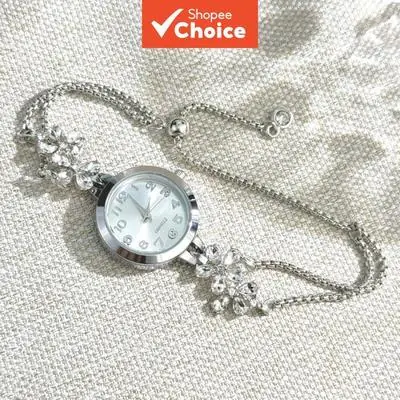 Fashion Trends Bracelet Watch Delicate Petal Bracelet Watch Lady Watch Diamond Encrusted Womens