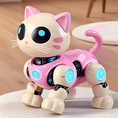 Bercakap Anak Patung Kucing Akan Bersinar Mainan Kanak Kanak Tahun Baru Hadiah Hadiah Hari Jadi