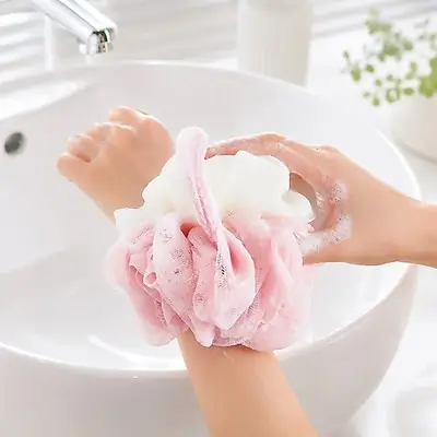 Ready Stockdf Bath Ball Shower Ball Shower Sponge Shower Pouf Body Scrubber Ball Mesh Pouf Bath