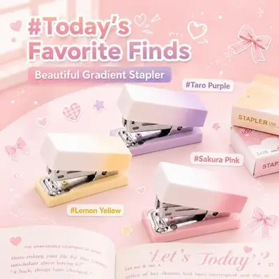 Mini Stapler Stapler Yang Berkesan Mesin Pengokot Buku Mini Stapler Kecil Staple12alat Tulis Urusan