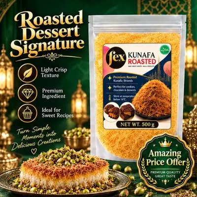 Readystock Kunafa Kenefeh Konafah Dough Pastry or Kunafa Ready to Eat Arab Turkish Sweets