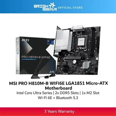 Msi H310M Pro Vd Plus Micro Atx Motherboard 3 Years Warranty