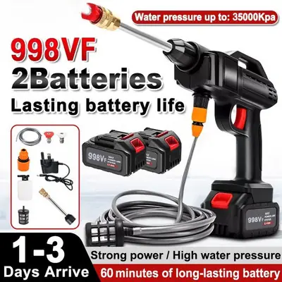 Water Jet High Pressure 18650 Charging Lithium Battery High Pressure Water Pump Wireless Net Red