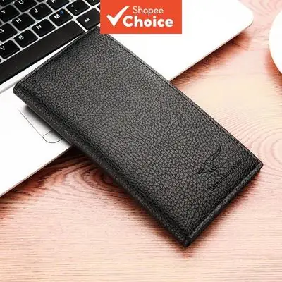 Wallet for Men Beg Lelaki Long Purse Leather Wallet for Men Dompet Kulit Panjang Lelaki