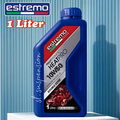 Estremo Fully Synthetic Heatpro 10W50 Engine Oil Minyak Hitam Motor Perlindungan dan Pecutan Terbaik