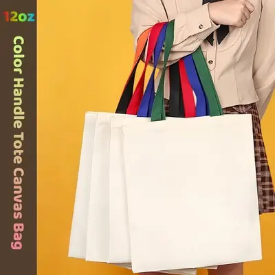 Tote Bag Canvas Plain Ready Stock Tote Bag Canvas Kanvas Beg Perempuan Messenger Pelajar Kapasiti