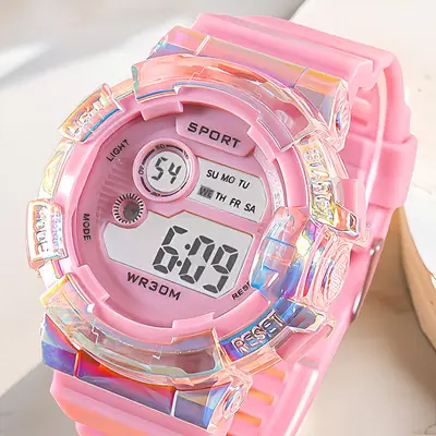 Jam Tangan Perempuan Jam Tangan Budakswatch Douyin Net Sosial Sosial Lelaki Sejuk Teknologi Hitam