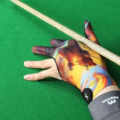 2 Pcs Absorbent Billiard Gloves Three Fingers Spandex Cue Sport Glove Left Hand Billiard Glove