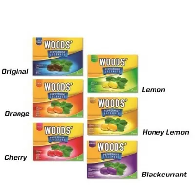 Woods Peppermint Drops Blackcurrant 6 Drops 15g