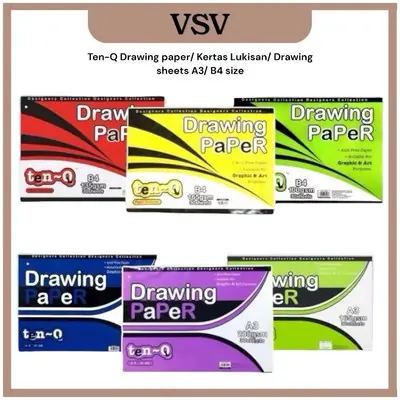 Ten Q Drawing Paper B4 100GSM