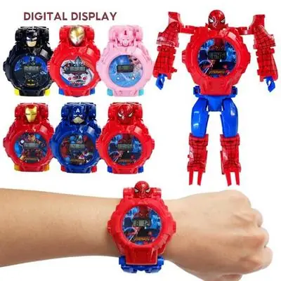 Malaysia 6months Warranty Transformation Toy Watch Batman Ultraman Frozen Kid Jam Kanak Childen