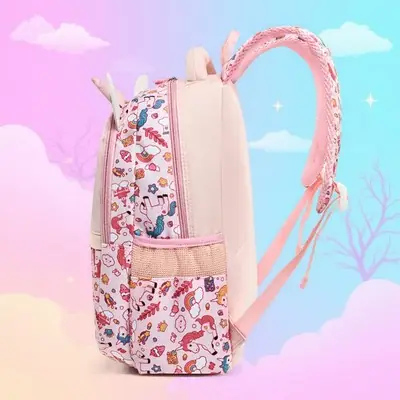 Bag Sekolah Beg Sekolah Perempuan 4GL Dinosaur Unicorn Backpack School Bag School Backpack Beg