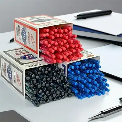 Readystock Stationery Money Packet Pen Merah Pen Biru by Projek Sembangsembang