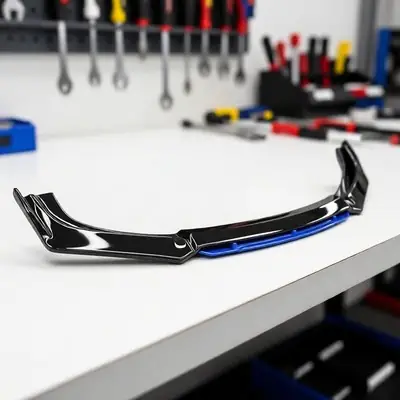 Vemart Alza Front Universal Lip Skirt Body Kit Accessories Protector Carbon Fiber Guard Perodua