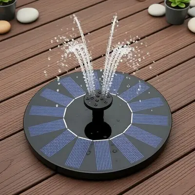 Air Pancut Suria Hiasan Kolam Renang Penyembur Air Solar DC