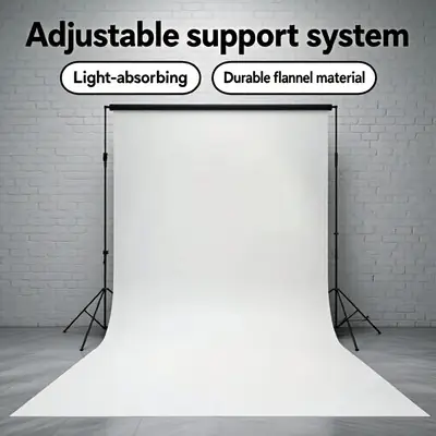 Backdrop Stand Background Kit Photo Shoot Studio Lighting 26MX3M Kaki Foto Gambar Mini Back Screen